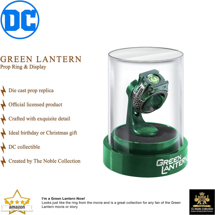 DC Green Lantern Prop Ring & Display - Official Movie Set Replica - Die Cast